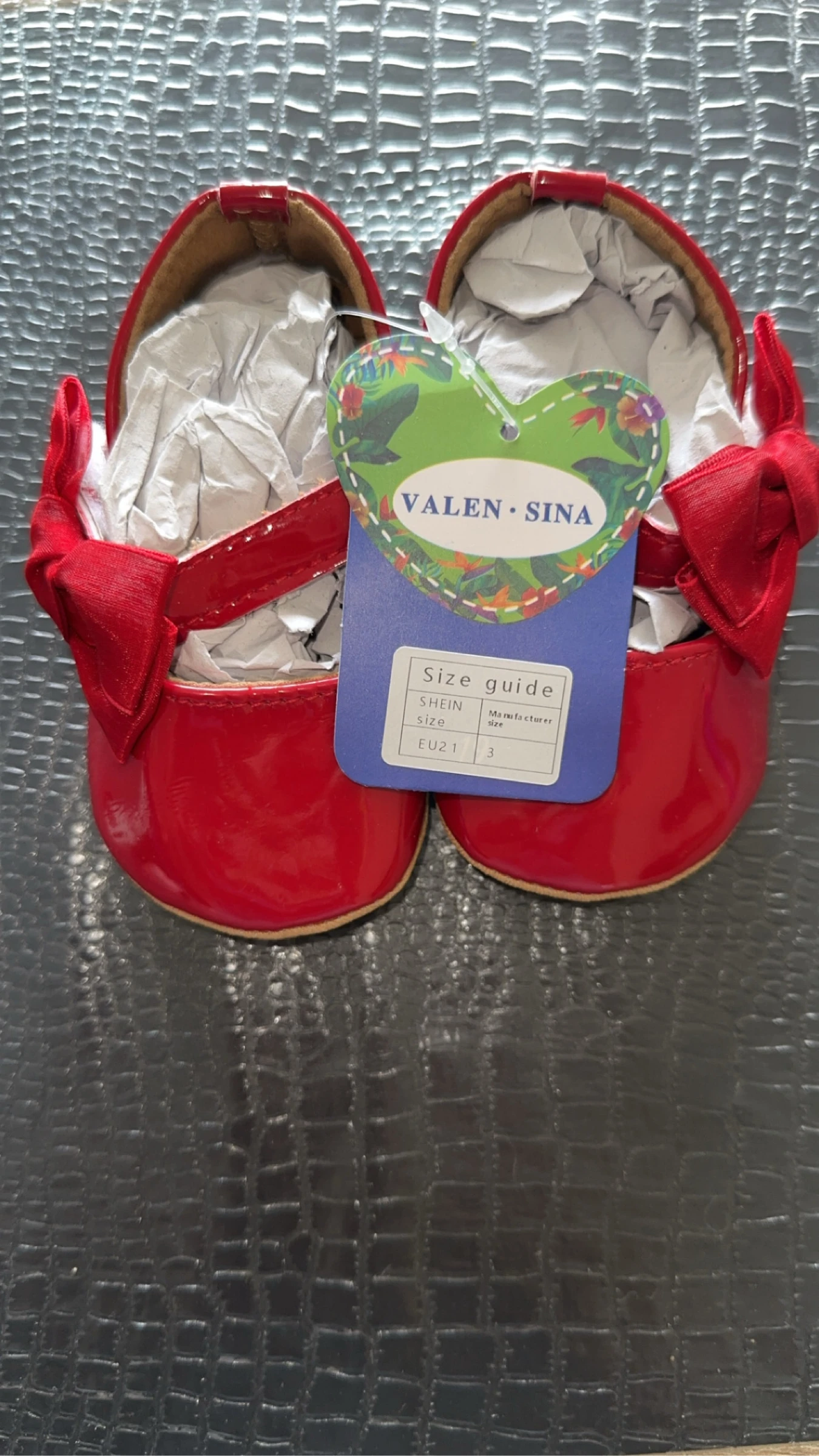 Ballerine bébé rouge 